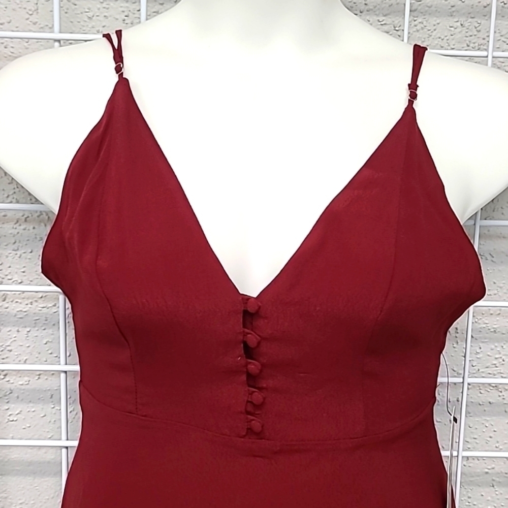 New With Tags Lulus A-line Faux Button Front Mini Dress Size S - Picture 2 of 9